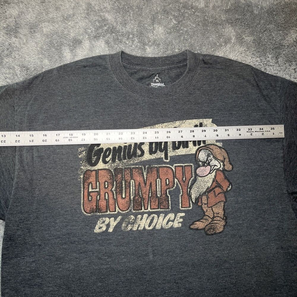 Grumpy Disneyland Resort Mens XL T Shirt "Genius by Birth , Grumpy by Choice" - Picture 5 of 16